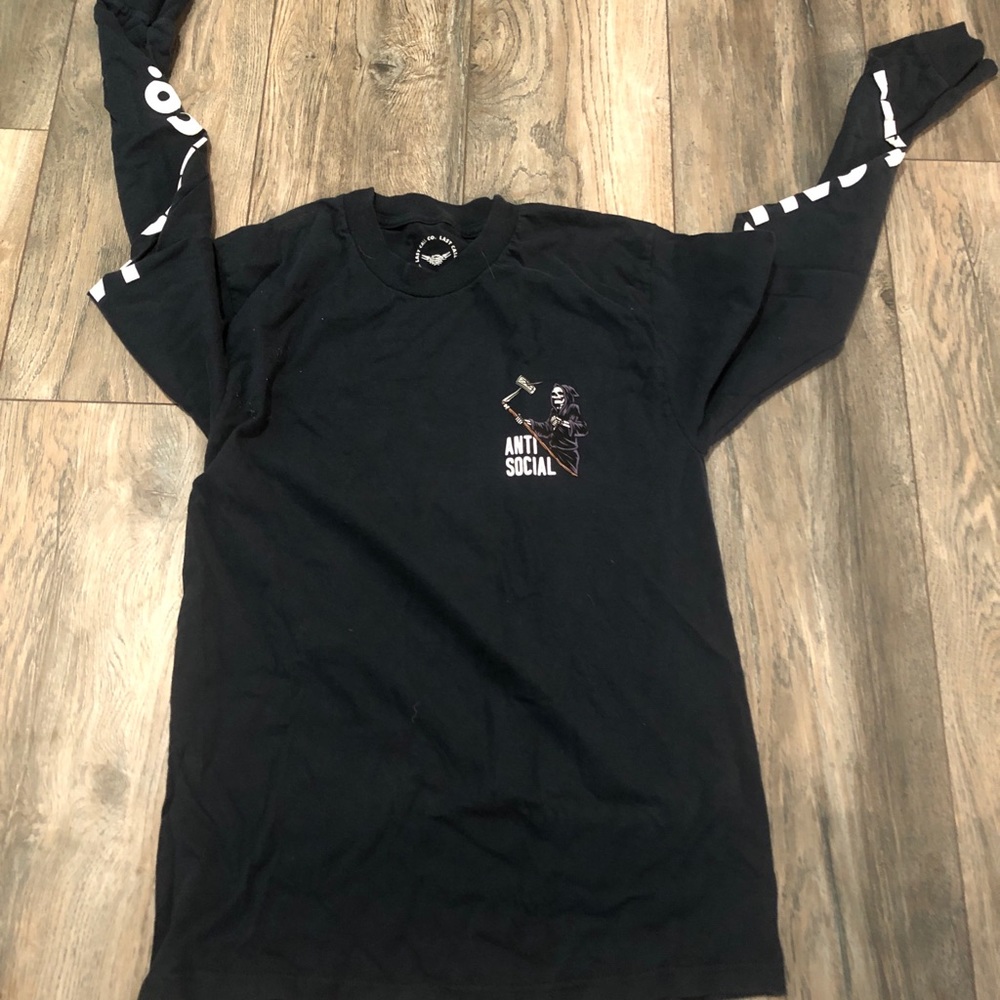 Anti Social Last Call Co. Long Sleeve Grim Reaper Shirt Men’s Small. - Picture 6 of 10